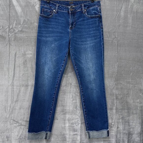 Kut from the Kloth Ankle Straight Leg Jeans Size 8 Medium Wash - Picture 1 of 10